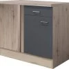 FLEX WELL Hoekonderkast Tiago Basaltgrijs 110x60x85 Cm