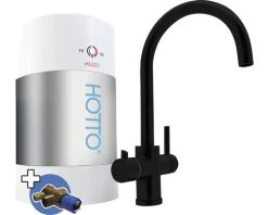 HOTTO Kokendwaterkraan Arco Combiset Incl. Mengventiel 5 L Zwart