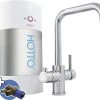 HOTTO Kokendwaterkraan Quadro Combiset Incl. Mengventiel 5 L Chroom