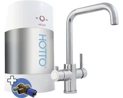 HOTTO Kokendwaterkraan Quadro Combiset Incl. Mengventiel 5 L Chroom