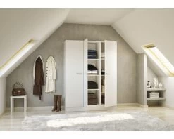 FLEX WELL Hoge Kast Lucca Wit Mat 150x60 Cm