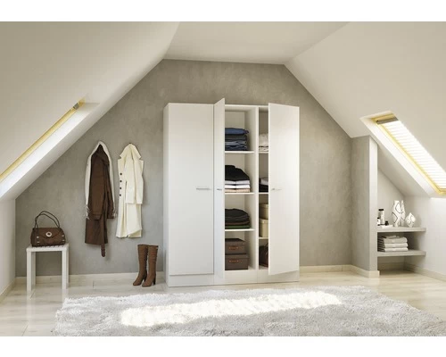 FLEX WELL Hoge Kast Lucca Wit Mat 150x60 Cm 1 FLEX WELL Hoge Kast Lucca Wit Mat 150x60 Cm