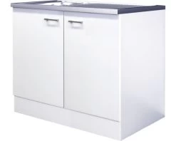 FLEX WELL Spoelblok Lucca Wit Mat 100x60 Cm