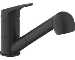 AVITAL Keukenkraan Esteril Met Uittrekbare Handdouche Zwart