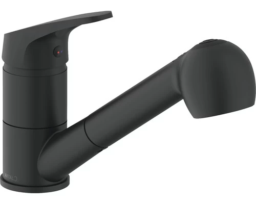 AVITAL Keukenkraan Esteril Met Uittrekbare Handdouche Zwart 1 AVITAL Keukenkraan Esteril Met Uittrekbare Handdouche Zwart