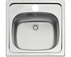 CENTA Opbouwspoelbak Gudja 50 RVS 51x50 Cm Met Kraangat