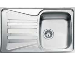 CENTA Opbouwspoelbak Alya 45 RVS 50x79 Cm Met Afdruip