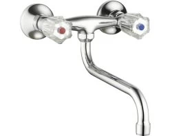 Keukenkraan Spree Wandmontage Chroom