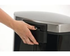 EKO Pedaalemmer Shell Bin Zwart 30 L -Winkel voor professionele keukenbenodigdheden DV 8 6242719 02 4c NL 20161219102643