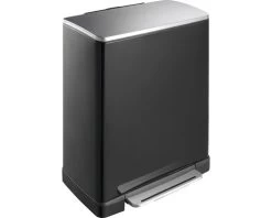 EKO Pedaalemmer E-Cube Zwart 50 L