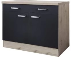 FLEX WELL Onderkast Santo Antraciet 100x60x86 Cm