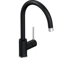 AVITAL Keukenkraan Samina Mat Zwart/chroom